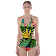 Tropical Adventure Cut-out One Piece Swimsuit