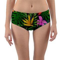 Tropical Adventure Reversible Mid-waist Bikini Bottoms