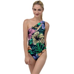 Hibiscus Dream To One Side Swimsuit