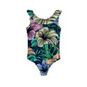 Hibiscus Dream Kids  Frill Swimsuit View1