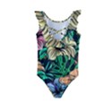 Hibiscus Dream Kids  Frill Swimsuit View2