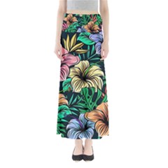 Hibiscus Dream Full Length Maxi Skirt