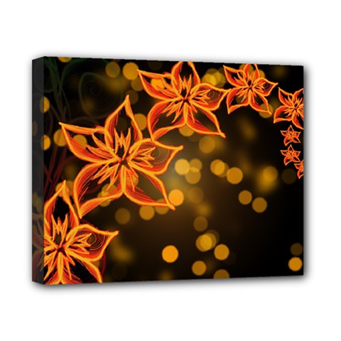 Flowers Background Bokeh Leaf Canvas 10  X 8  (stretched) by Mariart