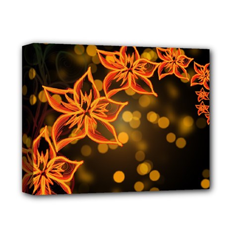 Flowers Background Bokeh Leaf Deluxe Canvas 14  x 11  (Stretched)