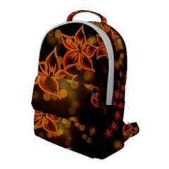 Flowers Background Bokeh Leaf Flap Pocket Backpack (Large)