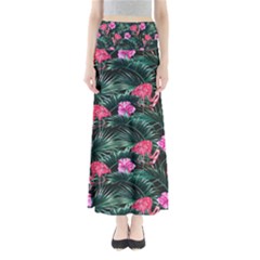 Rose flamingos Full Length Maxi Skirt