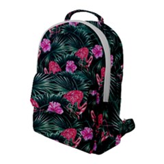 Rose flamingos Flap Pocket Backpack (Large)