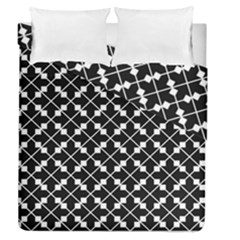 Black And White Fantasy Duvet Cover Double Side (queen Size) by retrotoomoderndesigns