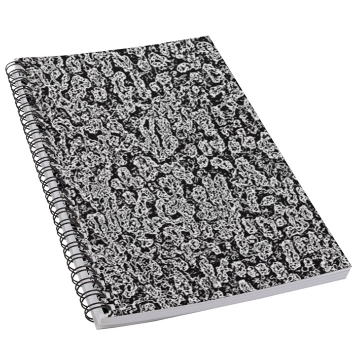 Black And White Abstract 5.5  x 8.5  Notebook