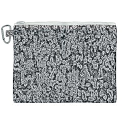 Black And White Abstract Canvas Cosmetic Bag (xxl) by retrotoomoderndesigns