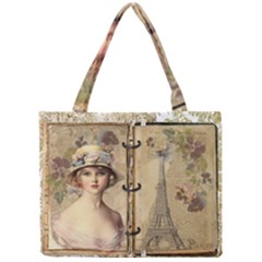 Vintage Design - Paris Mini Tote Bag by WensdaiAmbrose