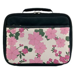 Floral Vintage Flowers Wallpaper Lunch Bag by Mariart