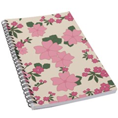 Floral Vintage Flowers Wallpaper 5 5  X 8 5  Notebook by Mariart