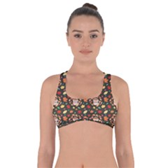 Tea Cup Leaf Leaves Got No Strings Sports Bra