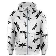 Dragonflies Pattern Men s Zipper Hoodie by Valentinaart