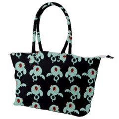 Squidward In Repose Pattern Canvas Shoulder Bag