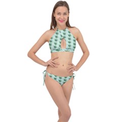 Aloe-ve You, Very Much  Cross Front Halter Bikini Set by WensdaiAmbrose