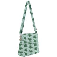 Aloe-ve You, Very Much  Zipper Messenger Bag by WensdaiAmbrose