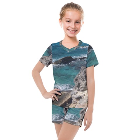 Isla Mujeres Mexico Kids  Mesh Tee And Shorts Set by StarvingArtisan