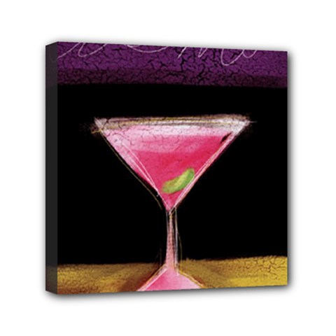 Cosmo Cocktails Mini Canvas 6  X 6  (stretched) by StarvingArtisan