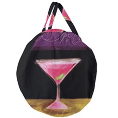 Cosmo Cocktails Giant Round Zipper Tote by StarvingArtisan