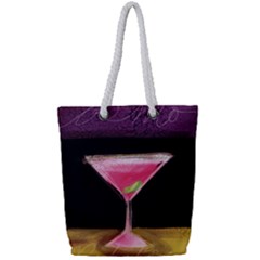 Cosmo Cocktails Full Print Rope Handle Tote (small) by StarvingArtisan