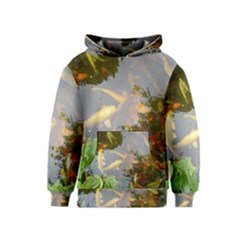 Koi Fish Pond Kids  Pullover Hoodie