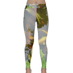 Koi Fish Pond Classic Yoga Leggings by StarvingArtisan