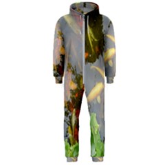 Koi Fish Pond Hooded Jumpsuit (men)  by StarvingArtisan