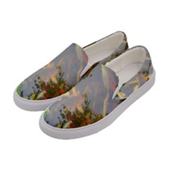 Koi Fish Pond Women s Canvas Slip Ons