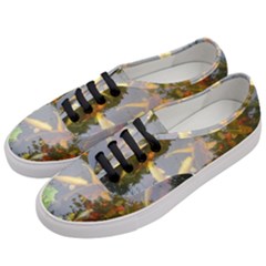 Koi Fish Pond Women s Classic Low Top Sneakers by StarvingArtisan