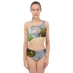 Koi Fish Pond Spliced Up Two Piece Swimsuit