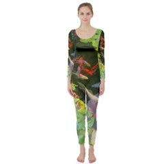 Koi Fish Pond Long Sleeve Catsuit by StarvingArtisan