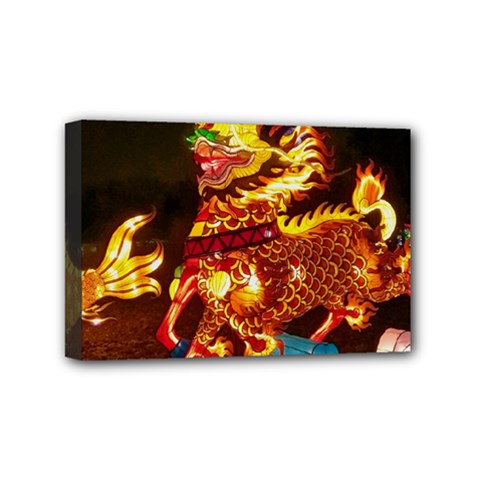 Dragon Lights Mini Canvas 6  X 4  (stretched)