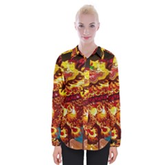 Dragon Lights Womens Long Sleeve Shirt