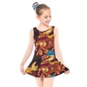 Dragon Lights Kids  Skater Dress Swimsuit View1