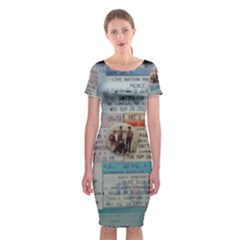 Concert Memorabilia  Classic Short Sleeve Midi Dress by StarvingArtisan