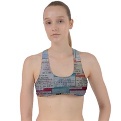 Concert Memorabilia  Criss Cross Racerback Sports Bra