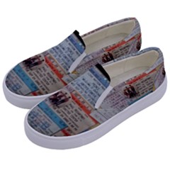 Concert Memorabilia  Kids  Canvas Slip Ons by StarvingArtisan