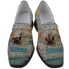 Concert Memorabilia  Women s Chunky Heel Loafers