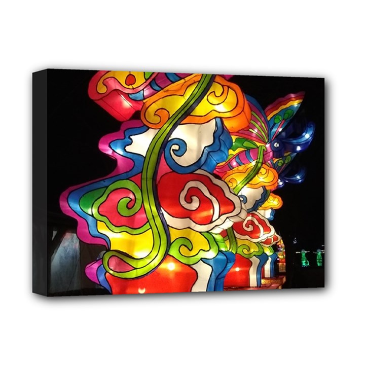 Dragon Lights Centerpiece Deluxe Canvas 16  x 12  (Stretched) 