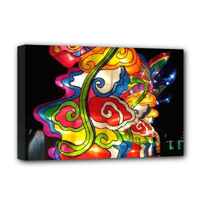 Dragon Lights Centerpiece Deluxe Canvas 18  x 12  (Stretched)