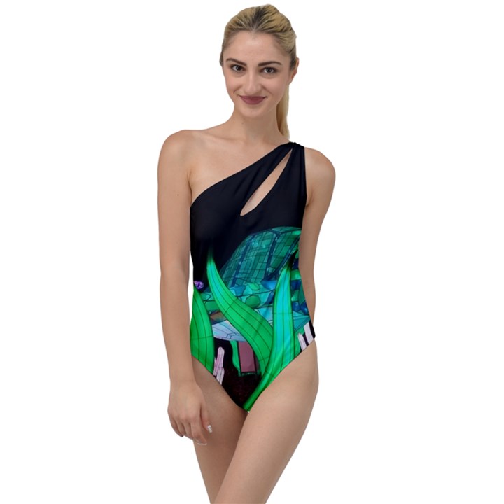 Dragon Lights Turtle To One Side Swimsuit