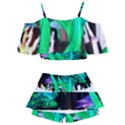 Dragon Lights Turtle Kids  Off Shoulder Skirt Bikini View2