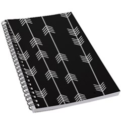 Black And White Abstract Pattern 5 5  X 8 5  Notebook by Valentinaart