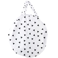 Geometric Pattern Giant Round Zipper Tote by Valentinaart