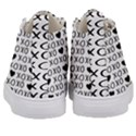 XO Valentines day pattern Kids  Mid-Top Canvas Sneakers View4