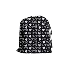 Xo Valentines Day Pattern Drawstring Pouch (medium)