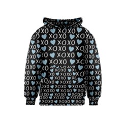 Xo Valentines Day Pattern Kids  Pullover Hoodie by Valentinaart