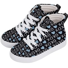 Xo Valentines Day Pattern Kids  Hi-top Skate Sneakers by Valentinaart